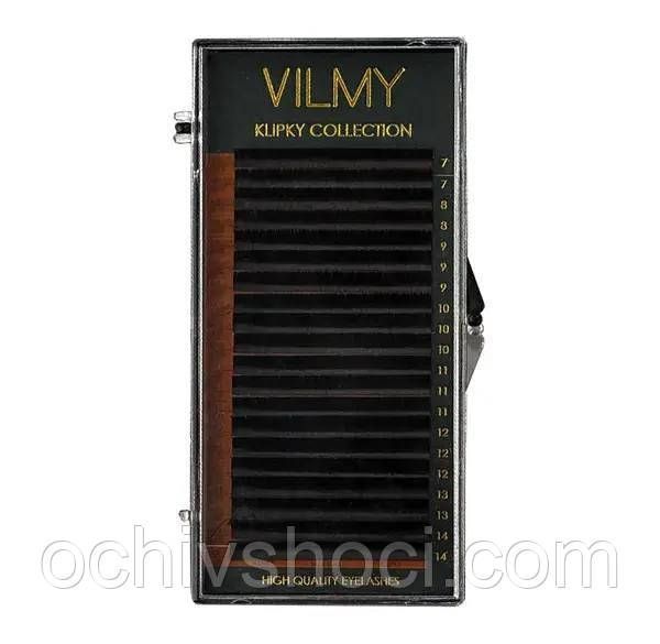 Вії VILMY KLIPKY Black, Вигин M, Мікс чорні, 20 ліній, Mix 2471318414 фото