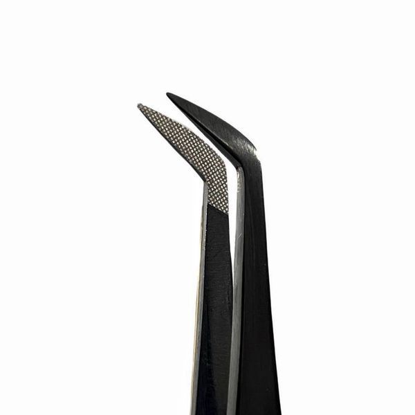 Пінцет для нарощення Vilmy (чобіток) S-70 black 22495 фото