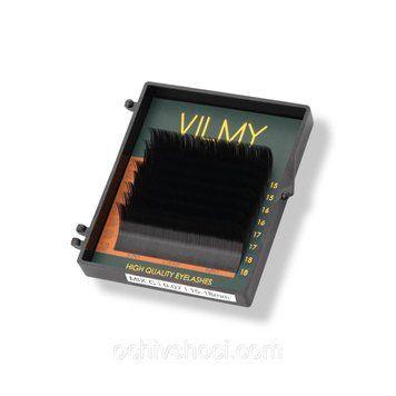 Вії VILMY KLIPKY чорні, Вигин C, Мікс 15-18 мм 8 ліній, Південна Корея 2522091320 фото
