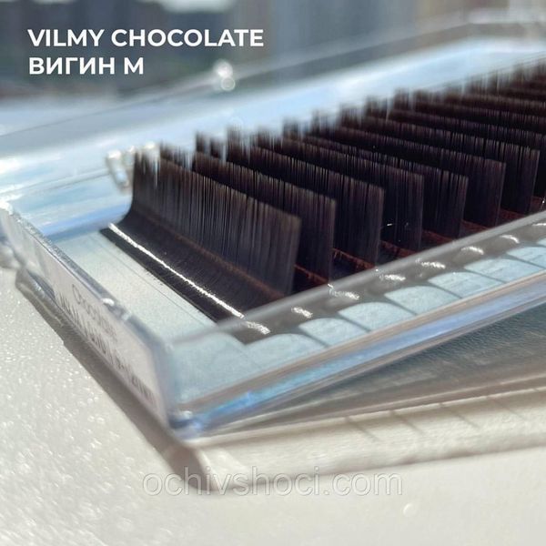 Вії Vilmy "VIYA" Мікс, вигін M, Коричневі Chocolate 2299451863 фото