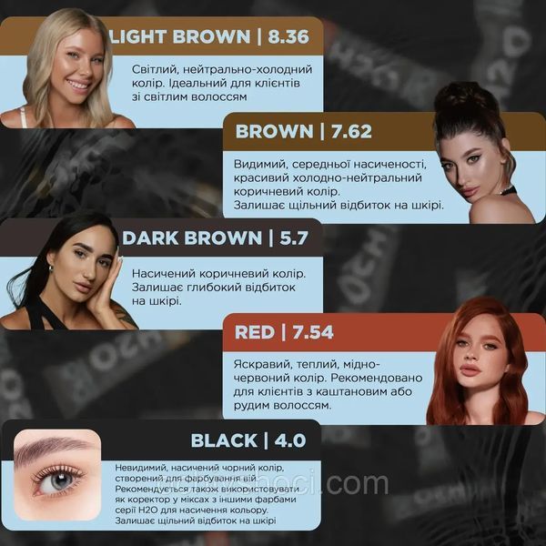 OKO Фарба Liquid Hybrid Tint H20 Black 4.0 15 мл 2545074598 фото