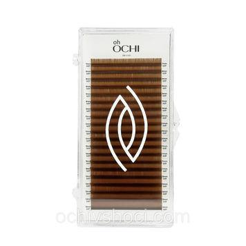 Вії mix Oh OCHI Світло коричневі Honey Brown, Вигин Л, 20 ліній 2835505666 фото