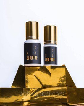 Клей SCULPTOR GOLD 5мл. (0,5 сек) для нарощування вій, професійний, чорного кольору, еластичний 2198541045 фото