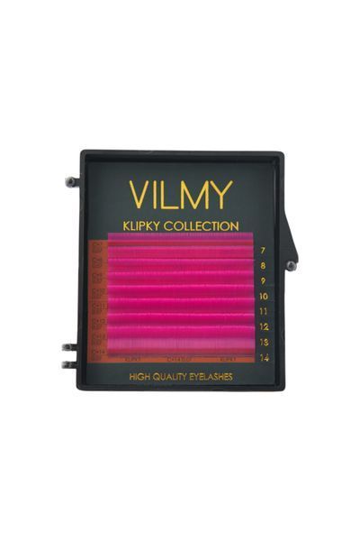 Вї Vilmy Klipky малинові вигин С мікс (8 стрічок) 22595 фото