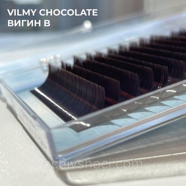 Вії Vilmy "VIYA" Мікс, вигін B, Коричневі Chocolate 2299412736 фото