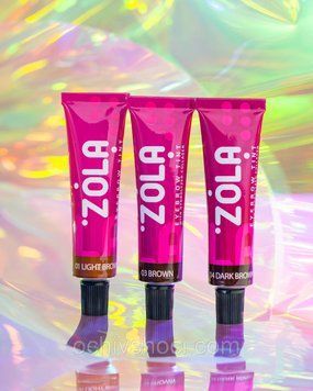 ZOLA Фарба для брів з колагеном EYEBROW TINT WITH COLLAGEN 03 BROWN 15мл., фарба Зола 2538539260 фото