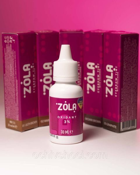 ZOLA Окислювач 3% 30мл., Оксидант, Окислювач для фарби Зола 2540552072 фото