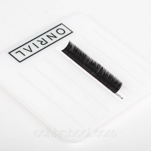 Вії ONRIAL mix, вигин I, товщина 0.10, мікс 4-6, чорні, 21 стрічка 2432643328 фото