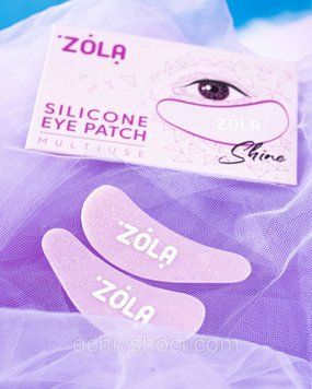 ZOLA Патчі силіконові багаторазові для очей (1 ПАРА) (РОЖЕВІ), патчі під очі Зола 2533862033 фото