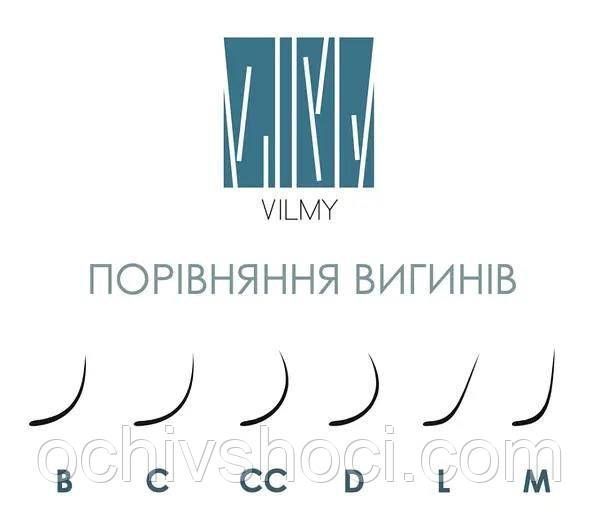 Вії Vilmy "VIYA" Мікс, вигін C, Коричневі Chocolate 2299439592 фото